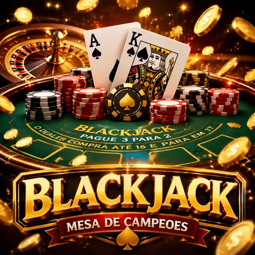 Mesa de blackjack ao vivo com cartas na tela do celular