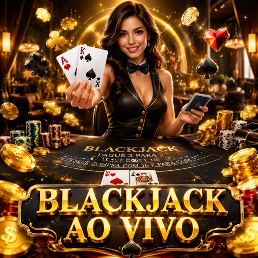 Cartas de blackjack sobre a mesa de feltro verde